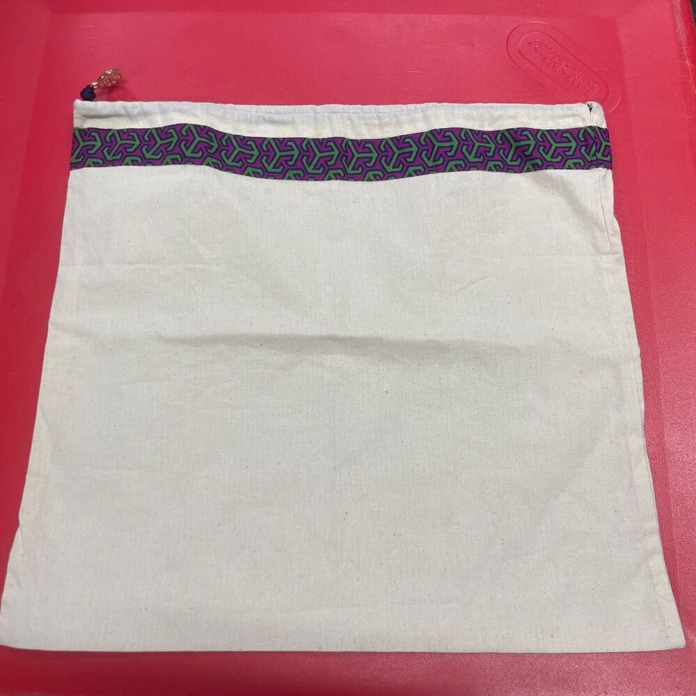 TORY BURCH Purse Storage Dust Bag 15” x 14" Drawstring Linen